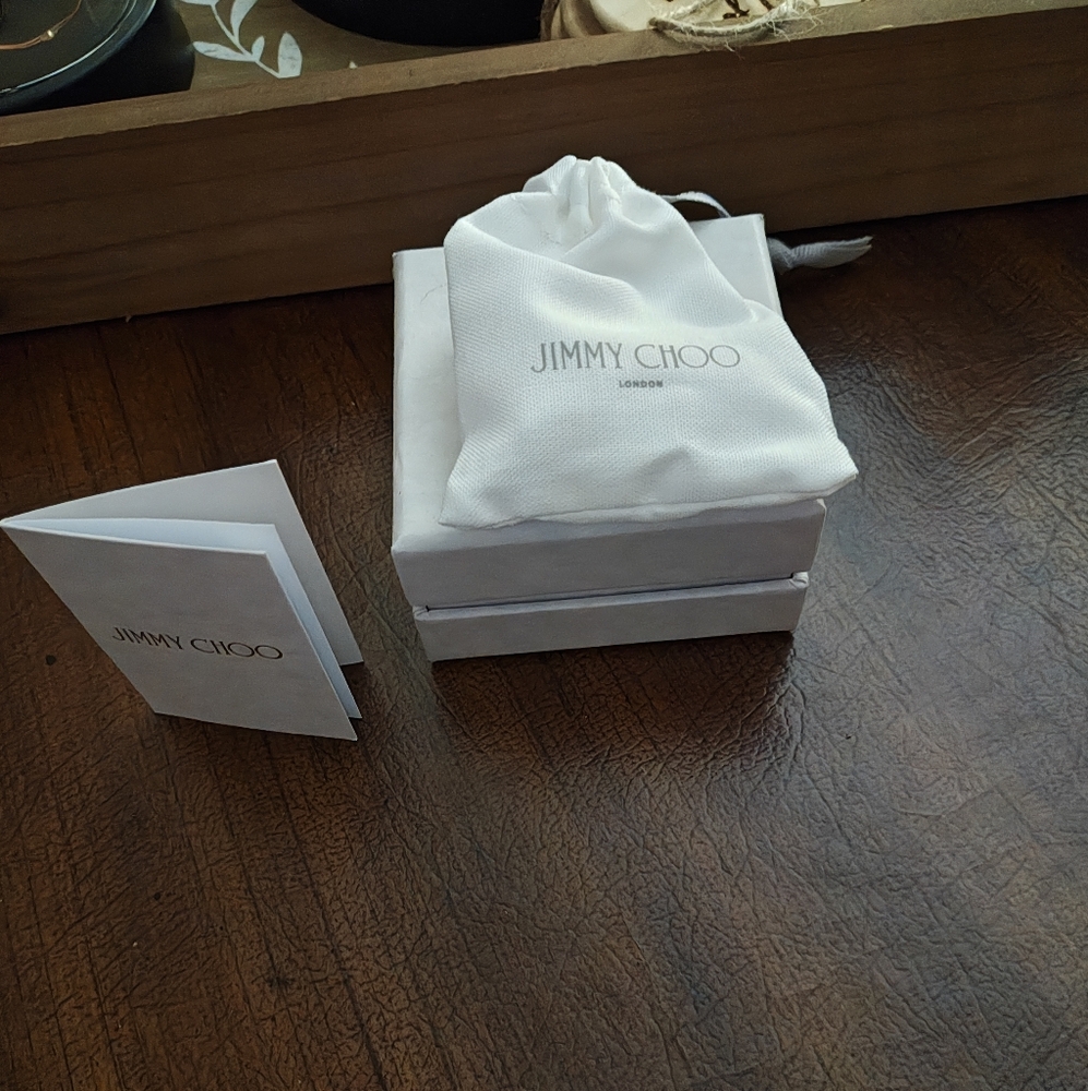 Jimmy Choo Square Ring, Size L/7 - Picture 6 of 10